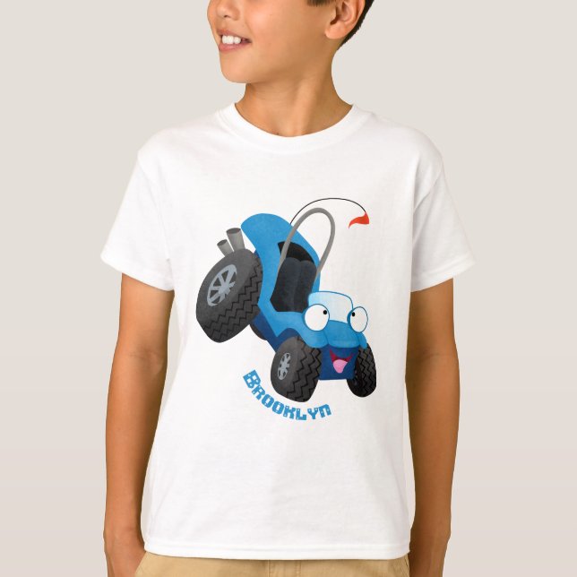 Niedliche Düne-Buggy des Cartoon T-Shirt (Vorderseite)