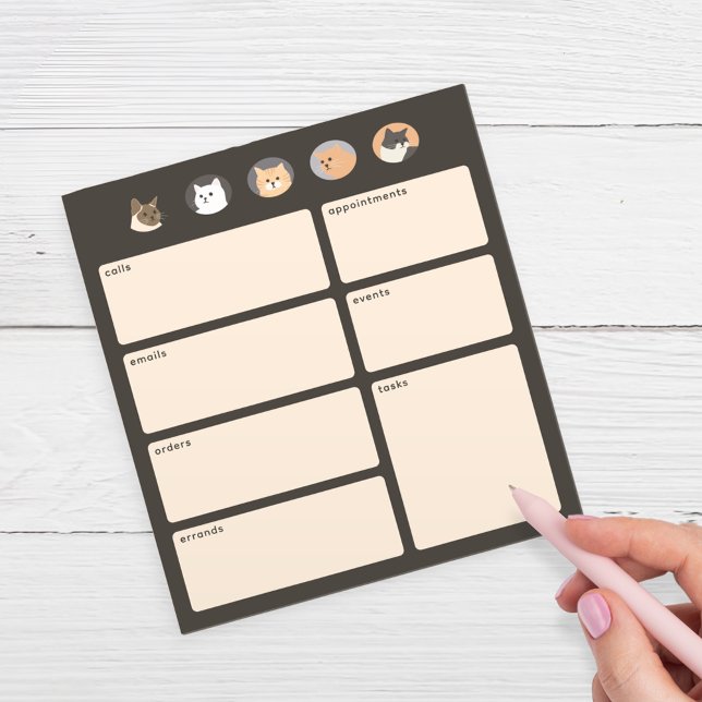 Niedliche dunkelgraue Erinnerungen Notepad Notizblock (Von Creator hochgeladen)