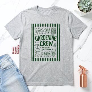 Niedliche dunkelgrüne Gartencrew genießt den Somme Tri-Blend Shirt