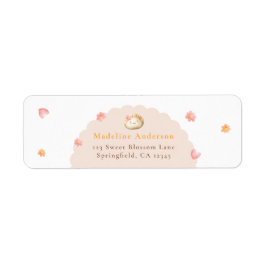 Niedliche Dusche Floral Baby Dusche Rücksendeadres