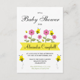 Niedliche Dusche für Hummeln Einladung