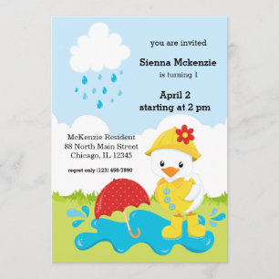 Niedliche Duschen im April Einladung