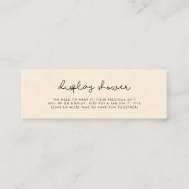 Niedliche Duschkarteneinlage Mini Visitenkarte