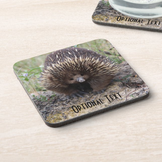 Niedliche Echidna aus Australien Untersetzer (Linke Seite)