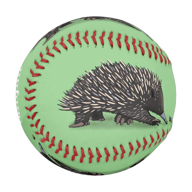 Niedliche Echodina mit Bienenabbildungen Baseball (Vorderseite Links)