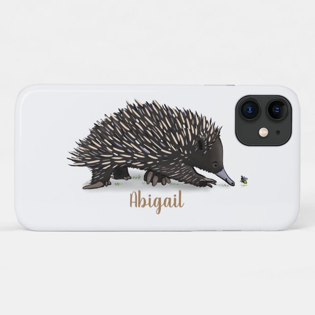 Niedliche Echodina mit Bienenabbildungen Case-Mate iPhone Hülle (Rückseite (Horizontal))