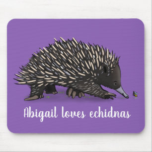 Niedliche Echodina mit Bienenabbildungen Mousepad