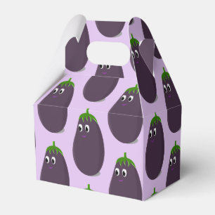 Niedliche Eggplant Print Geschenkschachtel