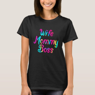 Niedliche Ehefrau Mommy Mama Gefärbte Krawatte Fam T-Shirt