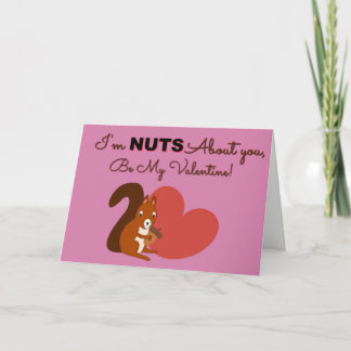Niedliche Eichhörnchen | Karte Valentines Tages