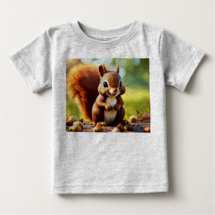 Niedliche Eichhörnchenausgabe Baby T-shirt