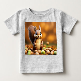 Niedliche Eichhörnchenausgabe Baby T-shirt