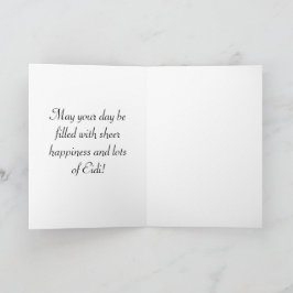 Niedliche Eid Mubarak Light Green Eid Card anpasse Feiertagskarte