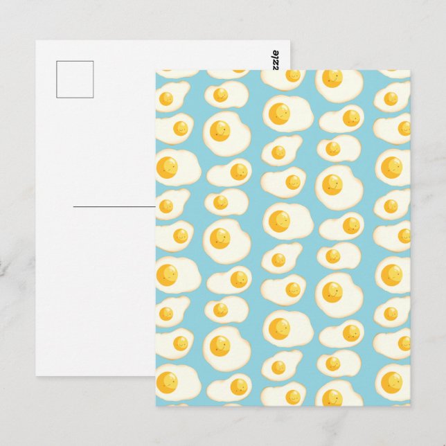 Niedliche Eier Postkarte (Vorne/Hinten)