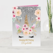 Niedliche Einhorn Fantasy Hübsch Girl Silver Rosa