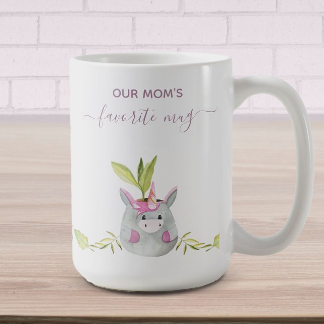 Niedliche Einhorn-Mama Kaffeetasse (Von Creator hochgeladen)