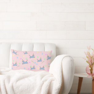 Niedliche Einhorn-Regenbogensterne nahtlos Muster Lendenkissen