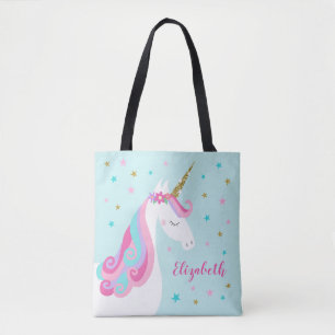 Niedliche Einhornbahn Glitzer Aqua