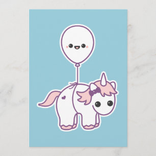 Niedliche Einhornmassage Einladung