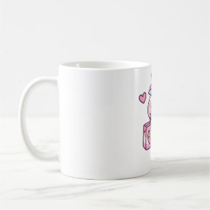 Niedliche Einhornmilch Lieben Erdbeermilch Kaffeetasse