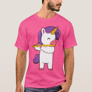 Niedliche Einhornspielflöte T-Shirt