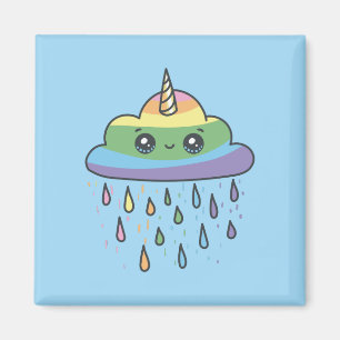 Niedliche Einhornwolke Magnet