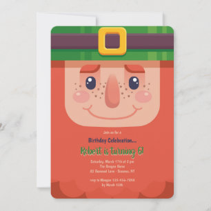 Niedliche Einladung von Leprechaun