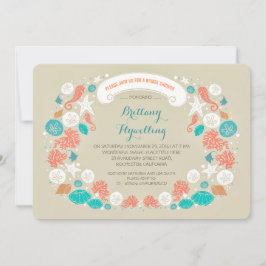 Niedliche Einladungen für lässige Strandbrücken