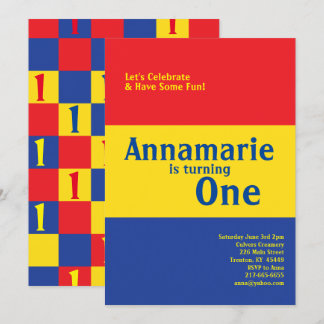 Niedliche Einladungen zum ersten Geburtstag