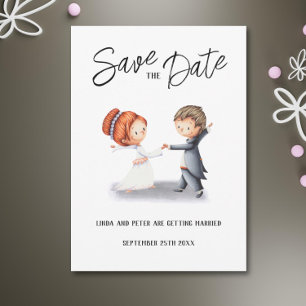 Niedliche einzigartige Couple Dancing Romantische  Save The Date