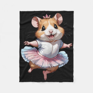 Niedliche Einzigartige und moderne Hamsterballett  Fleecedecke