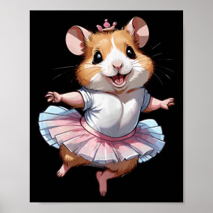Niedliche Einzigartige und moderne Hamsterballett  Poster