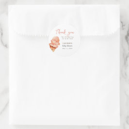 Niedliche Eiscreme-Bruchkerbe Kinderdusche Runder Aufkleber