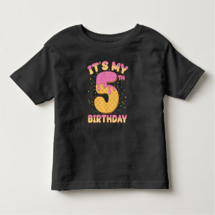 Niedliche Eiscreme Es ist mein 5. Geburtstag 5 Jah Kleinkind T-shirt