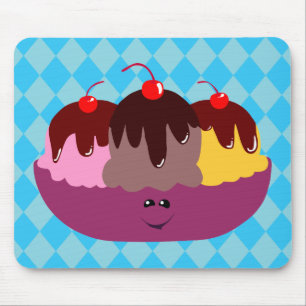 Niedliche Eiscreme Mousepad