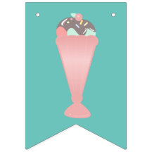 Niedliche Eiscreme Sundae Pink Pastel Sprinkles