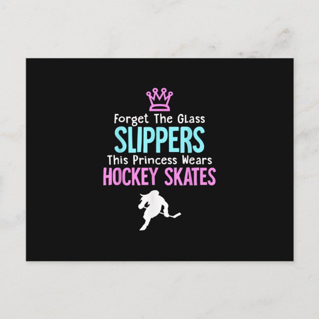 Niedliche Eishockey-Girls - Frauenquote Postkarte (Vorderseite)