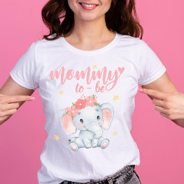 Niedliche Elefant Baby Dusche Mommy zu Mutter T-Shirt