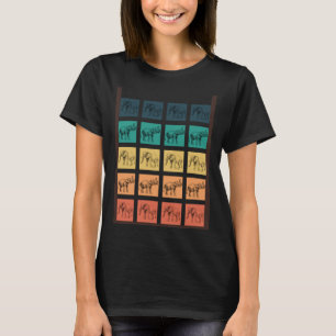 Niedliche Elefanten Elefant Retro Vintag Elefant 1 T-Shirt