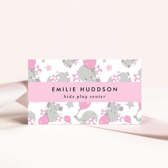 Niedliche Elefanten, Kinderspielzentrum, Aktivität Visitenkarte (Von Creator hochgeladen)