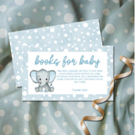 Niedliche Elefantenbücher Begleitkarte