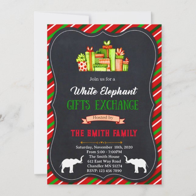 niedliche Elefantendusche Einladung (Vorderseite)