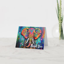 Niedliche Elefantenfarben von Funky Mixed Media An