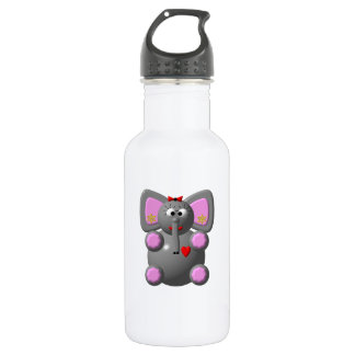 Niedliche Elefantenohrringe Trinkflasche