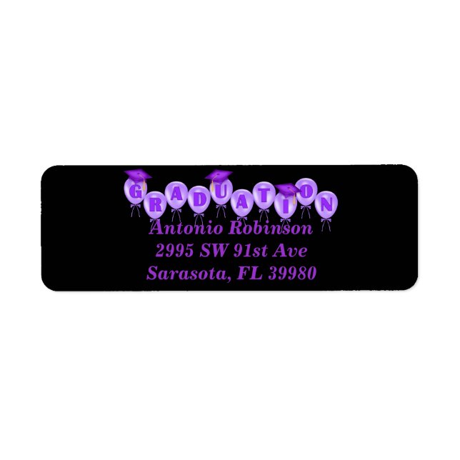 Niedliche Elegante Abschluss Labels (Vorne)