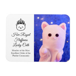 Niedliche Elegante Script Beruflich Royal Plushie Magnet