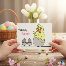 Niedliche Elegante Vintage Chicks in Osterbonnets Postkarte