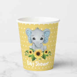 Niedliche Elephant Baby Dusche Pappbecher