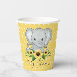 Niedliche Elephant Baby Dusche Pappbecher