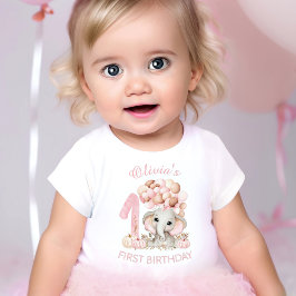 Niedliche Elephant Fall Girl Baby T-shirt